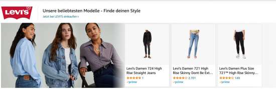 Beispiel: Sponsored-Brand-Ads “Top-of-Search”