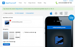 Apps mit AppYourself erstellen