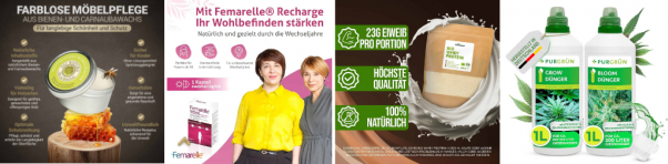 Beispiele von Produktbildern bei Amazon