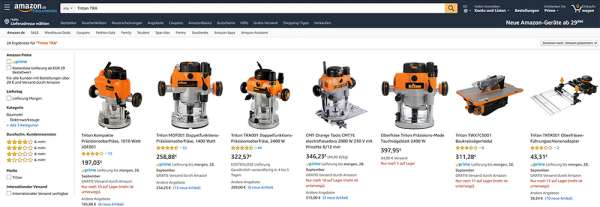 Bewertungen als Sterne bei Amazon