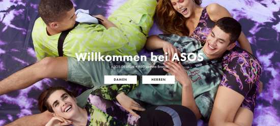Screenshot von https://www.asos.de/