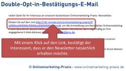 Double-Opt-in-Bestätigungs-E-Mail