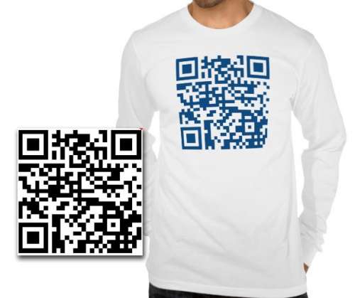 T-Shirt als Werbemittel mit QR-Code
