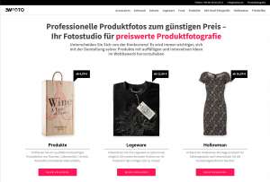 Produtkfotografie wird bei 3WFoto wie in einem Shop dargestellt