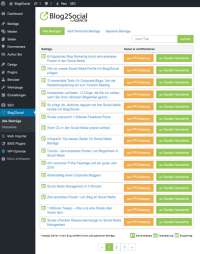 Artikelübersicht im WordPress-Plugin von Blog3Social