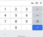 Tastatur Android input type number