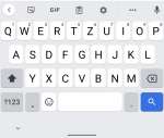 Tastatur Android input type search